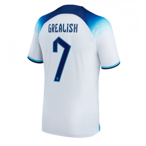 Pánský Fotbalový dres Anglie Jack Grealish #7 MS 2022 Domácí Krátký Rukáv